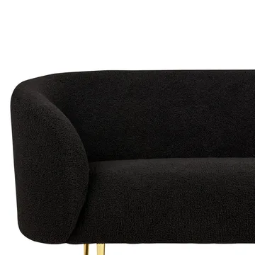 2-sits soffa Loen - Svart, guld - Möbler - Soffa - 2 sits soffa