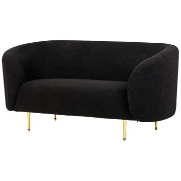 2-sits soffa Loen - Svart, guld - Möbler - Soffa - 2 sits soffa