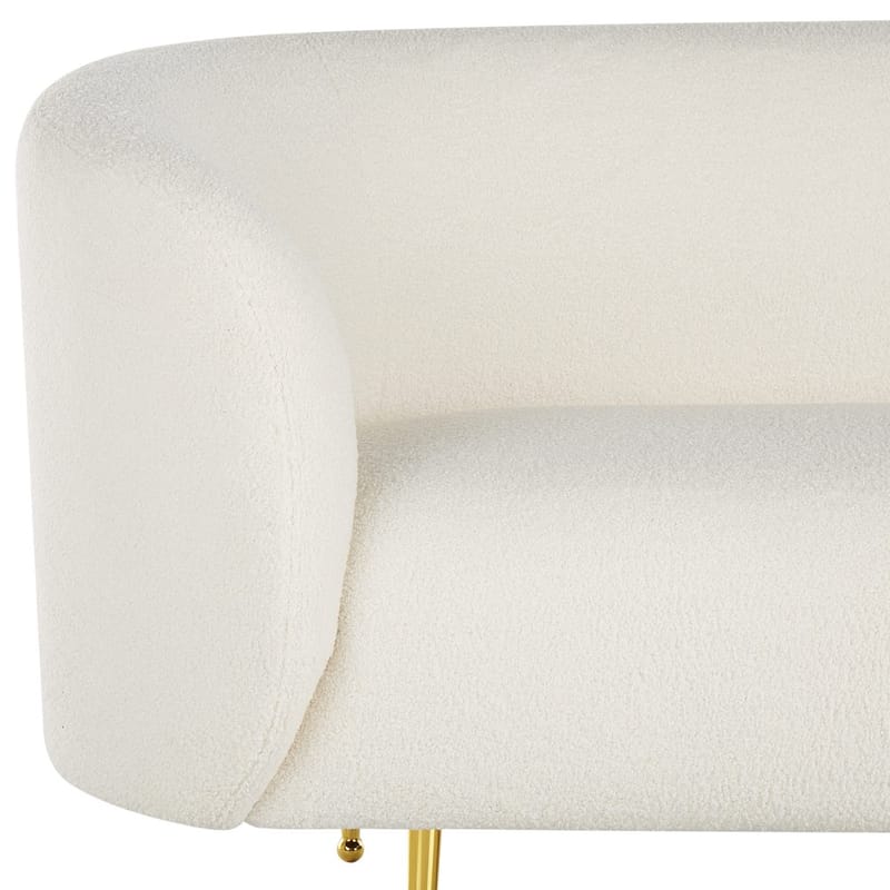 2-sits soffa Loen - Vitt, guld - Möbler - Soffa - 2 sits soffa