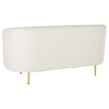 2-sits soffa Loen - Vitt, guld - Möbler - Soffa - 2 sits soffa