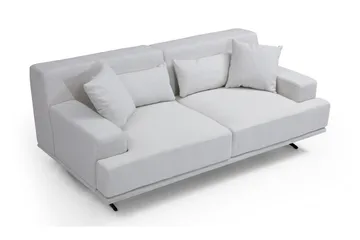 Lums 2-sits Soffa 200 cm i Tyg - Benvit - Möbler - Soffa - 2 sits soffa