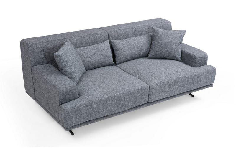 Lums 2-sits Soffa 200 cm i Tyg - Grå - Möbler - Soffa - 2 sits soffa