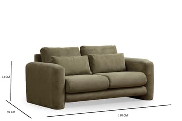 Makhan Soffa 2-sits - Grön - Möbler - Soffa - 2 sits soffa