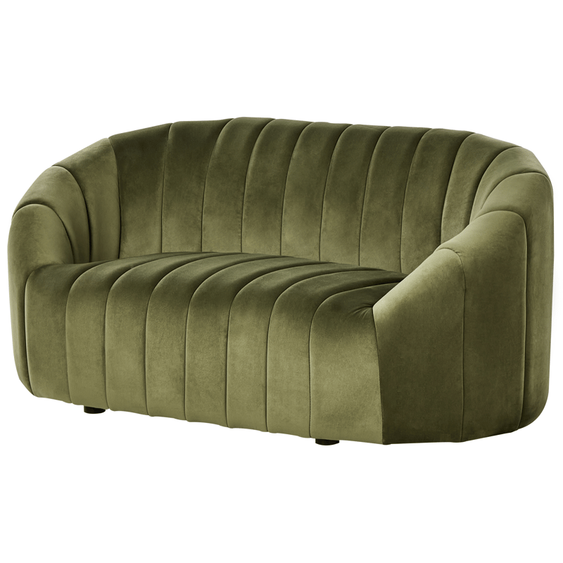 2-sits soffa Malung - Mörkgrön - Möbler - Soffa - Sammetssoffa