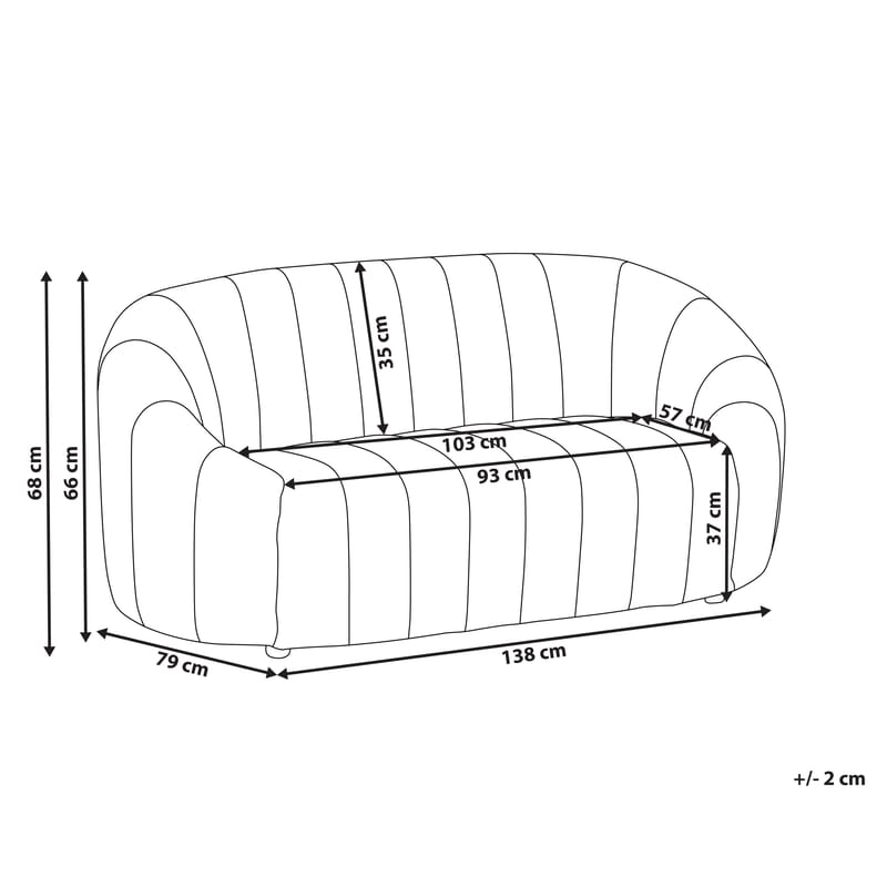 2-sits soffa Malung - Mörkgrön - Möbler - Soffa - Sammetssoffa