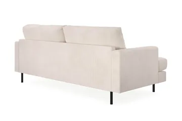 Menard Compact 3-sits Manchestersoffa - Beige - Möbler - Soffa - 3 sits soffa