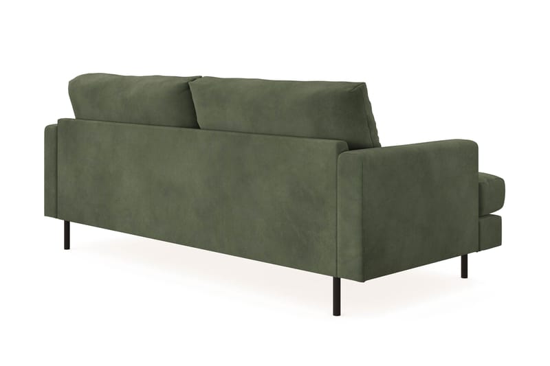 Menard Compact 3-sits Manchestersoffa - Grön - Möbler - Soffa - 3 sits soffa