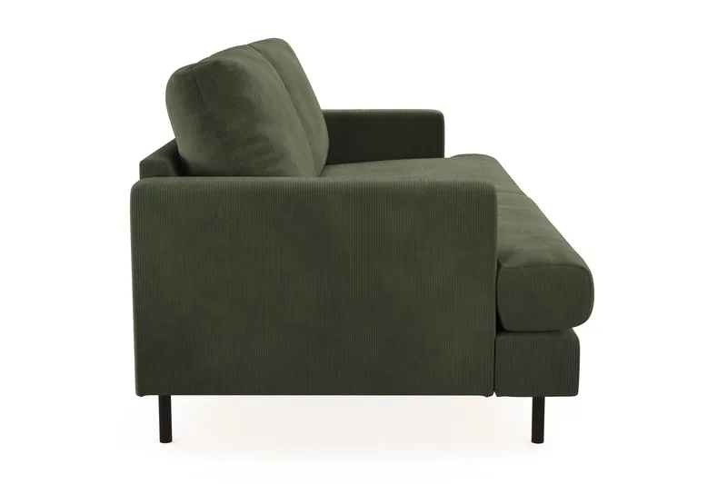 Menard Compact 3-sits Manchestersoffa - Grön - Möbler - Soffa - 3 sits soffa