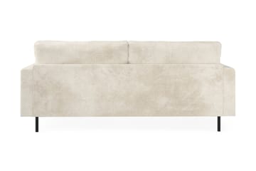 Menard Compact 3-sits Sammetssoffa - Krämvit - Möbler - Soffa - 3 sits soffa