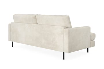 Menard Compact 3-sits Sammetssoffa - Krämvit - Möbler - Soffa - 3 sits soffa