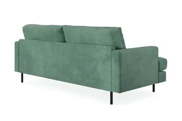 Menard Compact 3-sits Sammetssoffa - Mörkgrön - Möbler - Soffa - 3 sits soffa