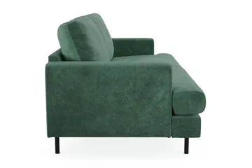 Menard Compact 3-sits Sammetssoffa - Mörkgrön - Möbler - Soffa - 3 sits soffa