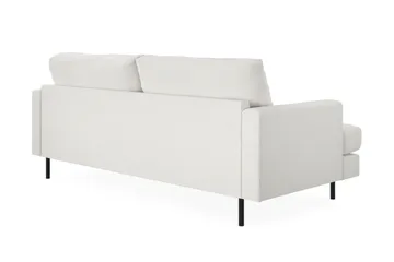 Menard Compact 3-sits Soffa i Bouclé - Vit - Möbler - Soffa - 3 sits soffa