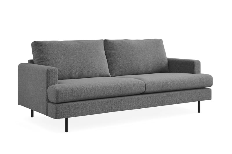 Menard Compact 3-sits Tygsoffa - Mörkgrå - Möbler - Soffa - 3 sits soffa