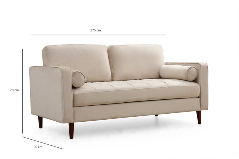 Mirrilnesh Soffa 2-sits - Beige - Möbler - Soffa - 2 sits soffa