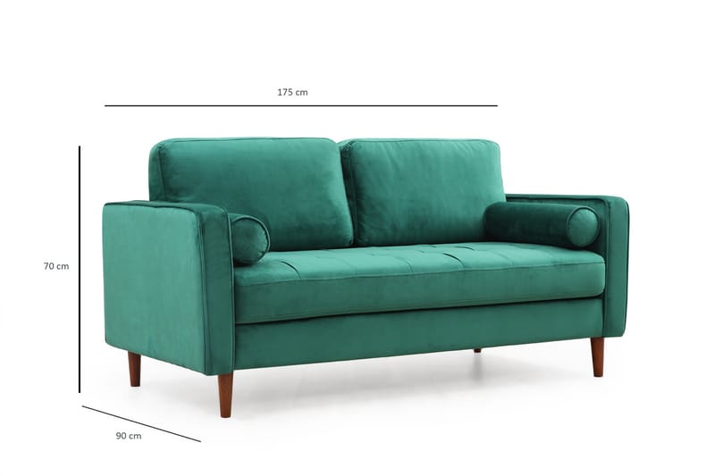Mirrilnesh Soffa 2-sits - Grön - Möbler - Soffa - 2 sits soffa