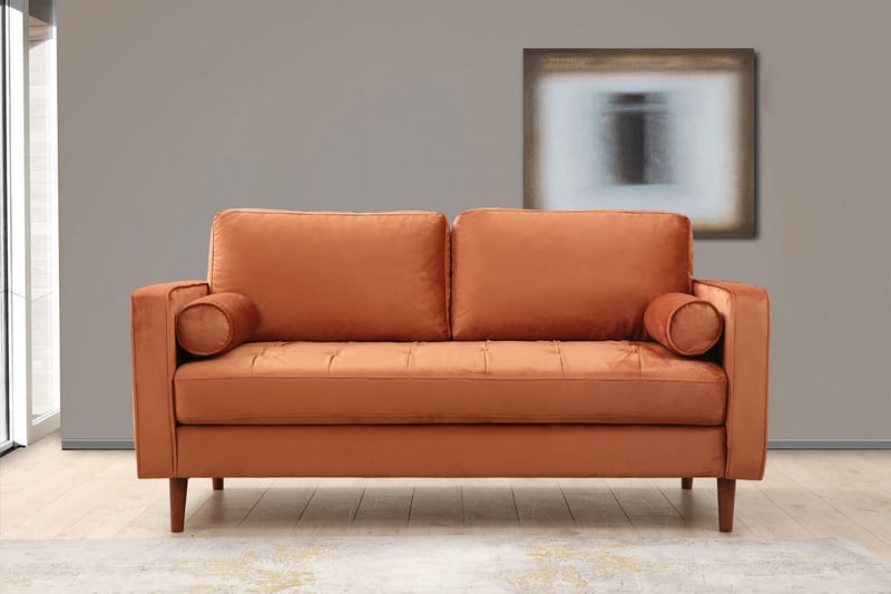 Mirrilnesh Soffa 2-sits - Orange - 2 sits soffa