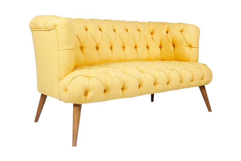 Monroew 2-sits Soffa - Gul/Natur - Möbler - Soffa - 2 sits soffa