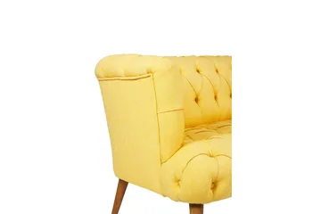 Monroew 2-sits Soffa - Gul/Natur - Möbler - Soffa - 2 sits soffa