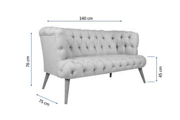 Monroew 2-sits Soffa - Lila/Natur - Möbler - Soffa - 2 sits soffa