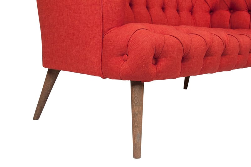 Monroew 2-sits Soffa - Röd/Natur - Möbler - Soffa - 2 sits soffa