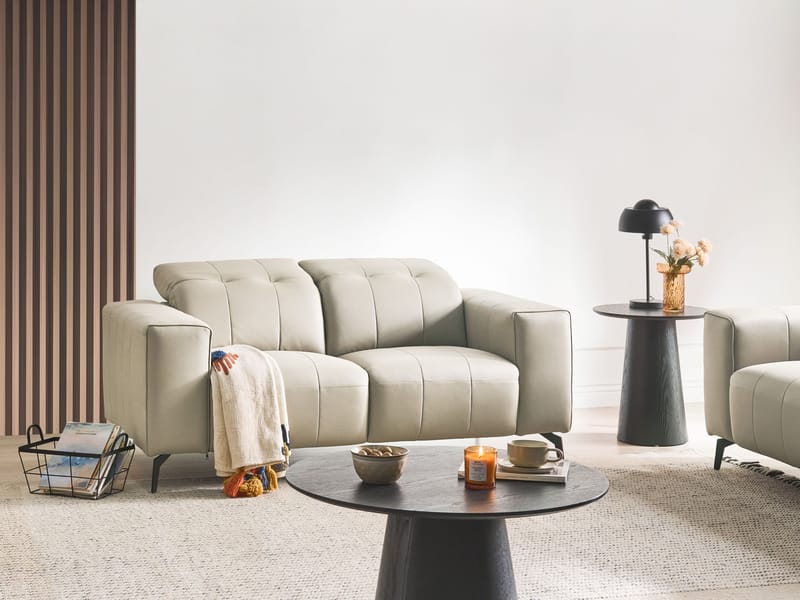 2-sits soffa Ommel - Ljusbeige - Möbler - Soffa - Biosoffa & reclinersoffa - 2 sits biosoffa & reclinersoffa