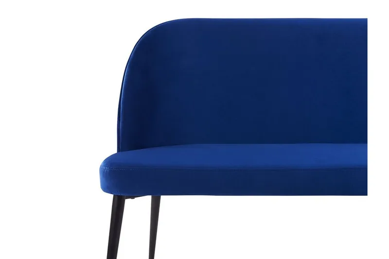 Osbyn 2-sits Kökssoffa i Sammet med Metallben - Blå - Möbler - Soffa - Kökssoffa & pinnsoffa