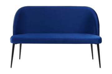 Osbyn 2-sits Kökssoffa i Sammet med Metallben - Blå - Möbler - Soffa - Kökssoffa & pinnsoffa