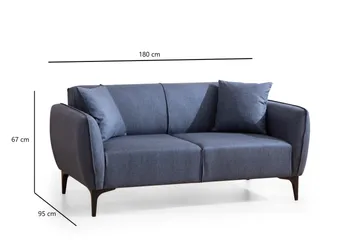Rossland Soffa 2-sits - Blå - Möbler - Soffa - 2 sits soffa