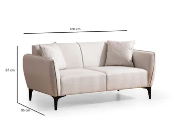 Rossland Soffa 2-sits - Vit - Möbler - Soffa - 2 sits soffa