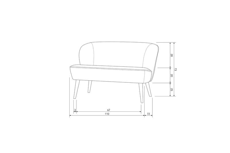 Serra Soffa 2-sits - Khaki - Möbler - Soffa - 2 sits soffa