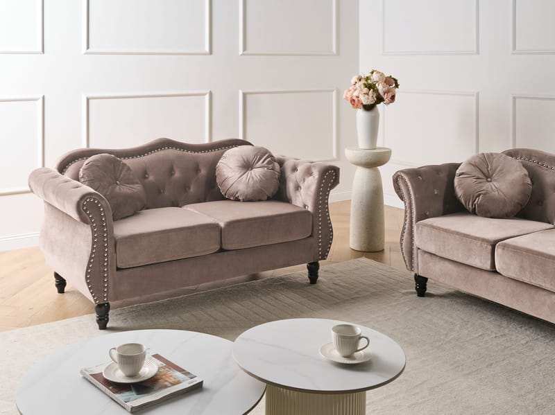 2-sits soffa Skien - Taupe - Möbler - Soffa - 2 sits soffa