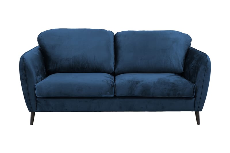 Sundheim 2-sits Soffa - Blå, träben - 2 sits soffa