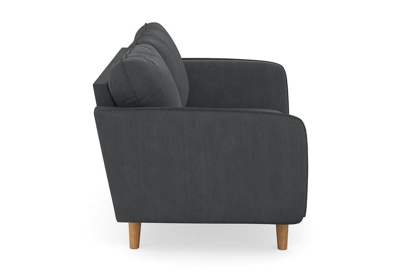 Trend Lyx 2-sits Manchestersoffa - Mörkgrå - Möbler - Soffa - 2 sits soffa