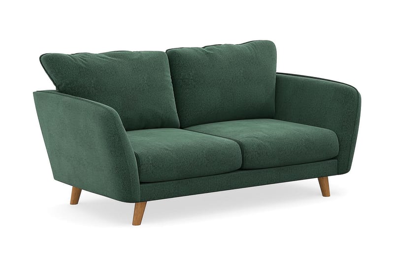 Trend Lyx 2-sits Sammetssoffa - Mörkgrön - Möbler - Soffa - Sammetssoffa