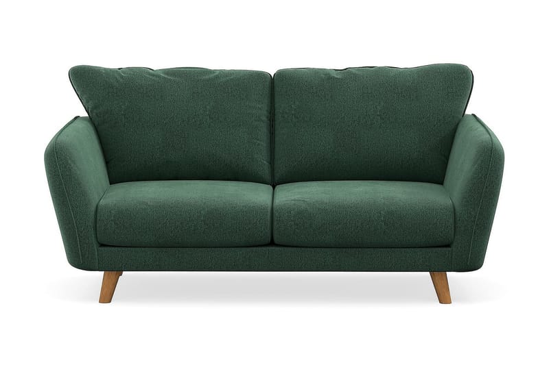 Trend Lyx 2-sits Soffa - Grön Sammet - 2 sits soffa