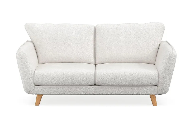 Trend Lyx 2-sits Soffa i Bouclé, Vit