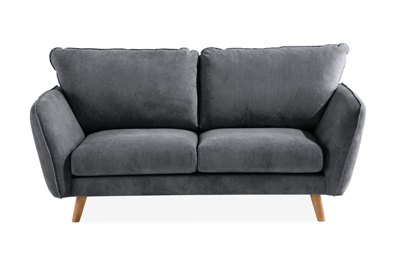 Trend Lyx 2-sits Soffa - Mörkgrå/Ek - Möbler - Soffa - 2 sits soffa