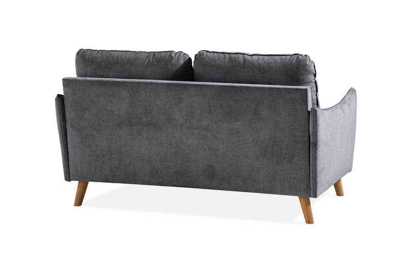 Trend Lyx 2-sits Soffa - Mörkgrå/Ek - Möbler - Soffa - 2 sits soffa