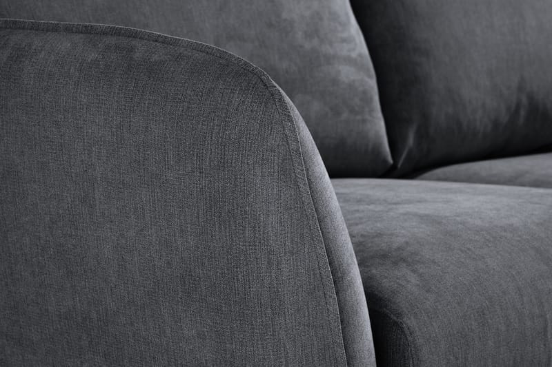 Trend Lyx 2-sits Soffa - Mörkgrå/Svart - Möbler - Soffa - 2 sits soffa