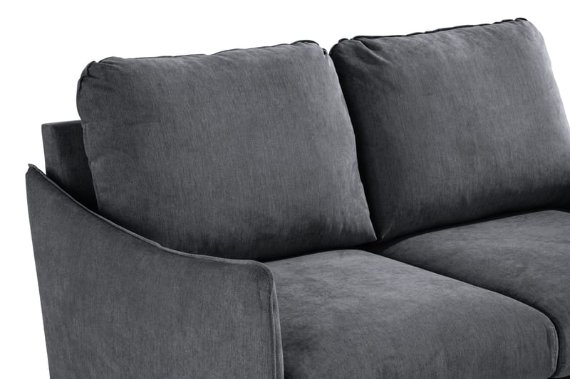 Trend Lyx 2-sits Soffa - Mörkgrå/Svart - Möbler - Soffa - 2 sits soffa