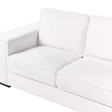 2-sits soffa Vikran - Vit, Svart - Möbler - Soffa - 2 sits soffa
