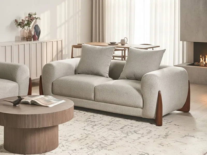 2-sits soffa Vinliden - Taupe - Möbler - Soffa - 2 sits soffa