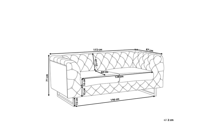 Vissland Soffa 2 Sits - Beige - Möbler - Soffa - 2 sits soffa