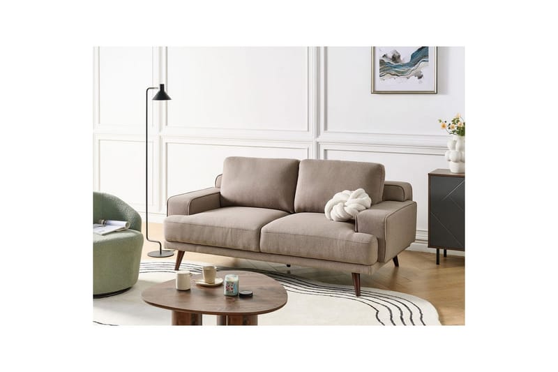 2-sitssoffa Dalum Brunt, mörkt trä - Brunt, mörkt trä - Möbler - Soffa - 2 sits soffa