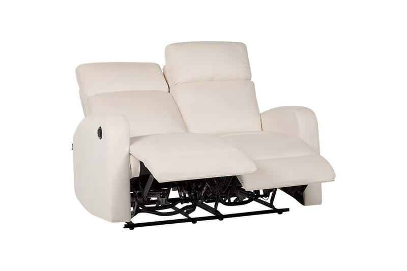 2-sitssoffa elektrisk Verdal Vit - Vit - Möbler - Soffa - Biosoffa & reclinersoffa