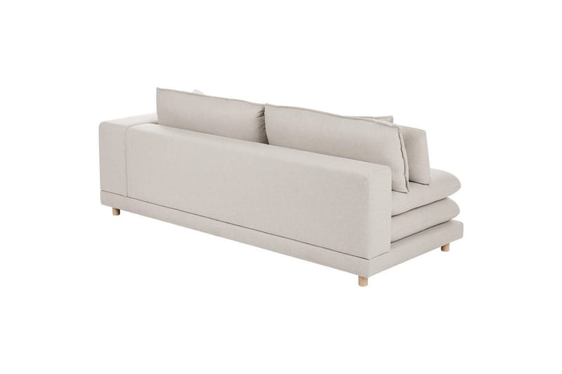 2-sitssoffa Heden Beige/ljust trä - Beige/ljust trä - Möbler - Soffa - 2 sits soffa