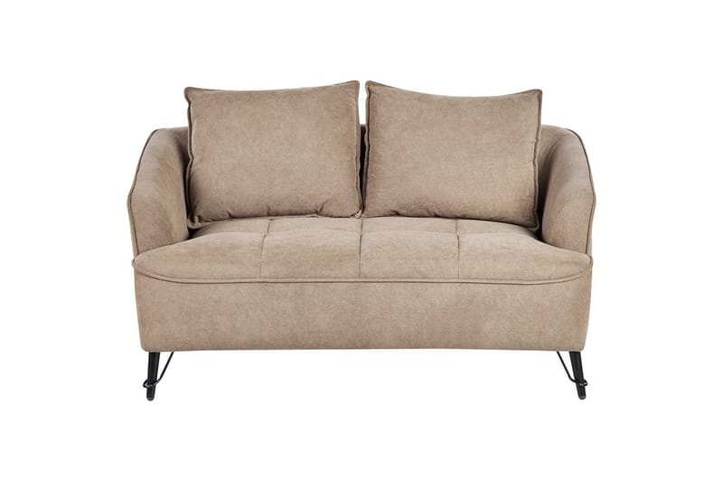 2-sitssoffa Hobro Brun, Svart - Brun, Svart - Möbler - Soffa - 2 sits soffa