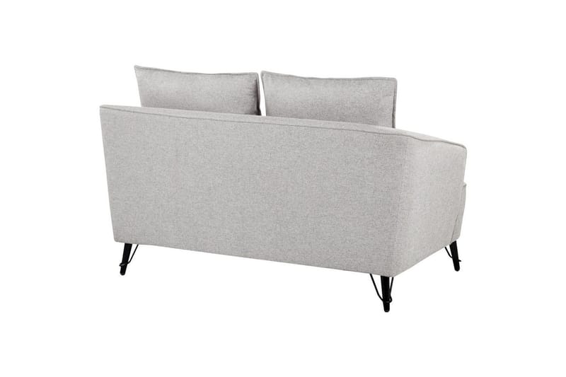 2-sitssoffa Hobro Grå, svart - Grå, svart - Möbler - Soffa - 2 sits soffa