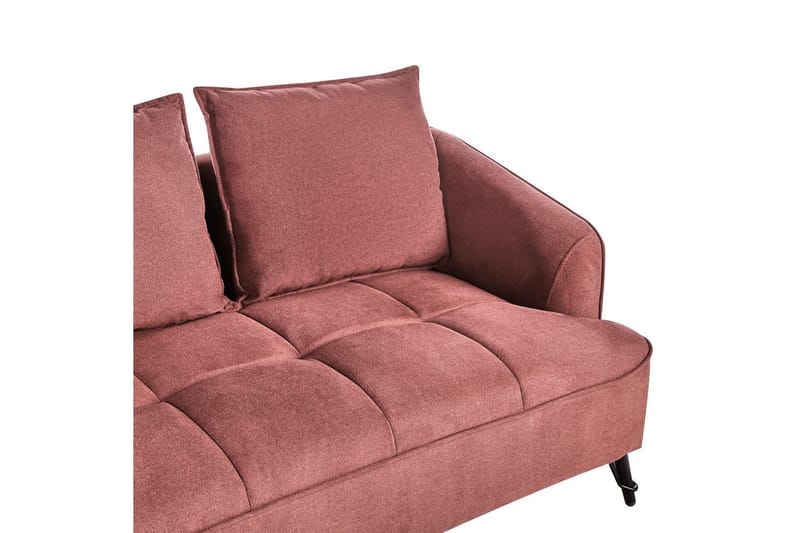 2-sitssoffa Hobro Röd, Svart - Röd, Svart - Möbler - Soffa - 2 sits soffa